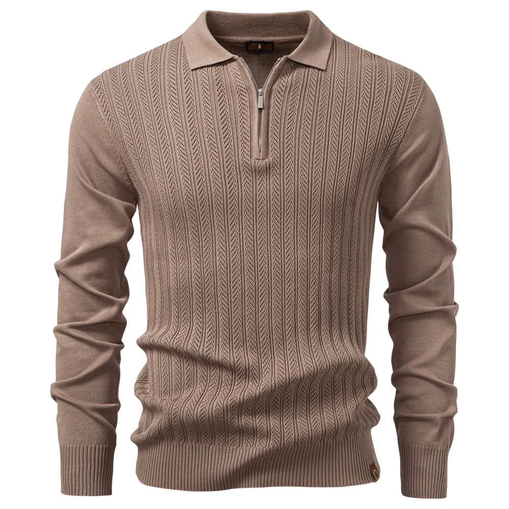 Classic Threaded Polo Shirt - Slim Fit Men's Daily Wear