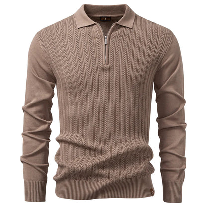 Classic Threaded Polo Shirt - Slim Fit Men's Daily Wear