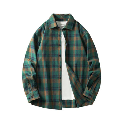 Soft Flannel Plaid Button Down Shirt