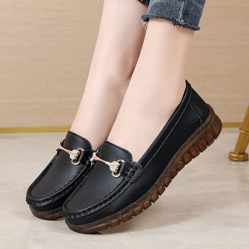 Comfy Slip On Leather Shoes