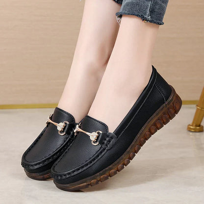 Comfy Slip On Leather Shoes