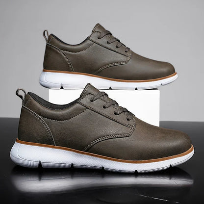 Black Leather Sneakers