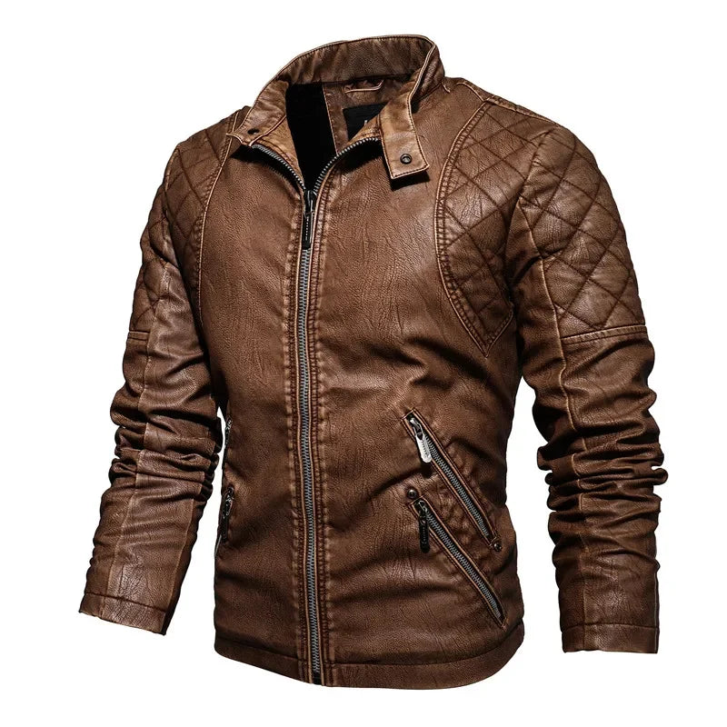 Authentic Biker Leather Jacket - OutfitLondon
