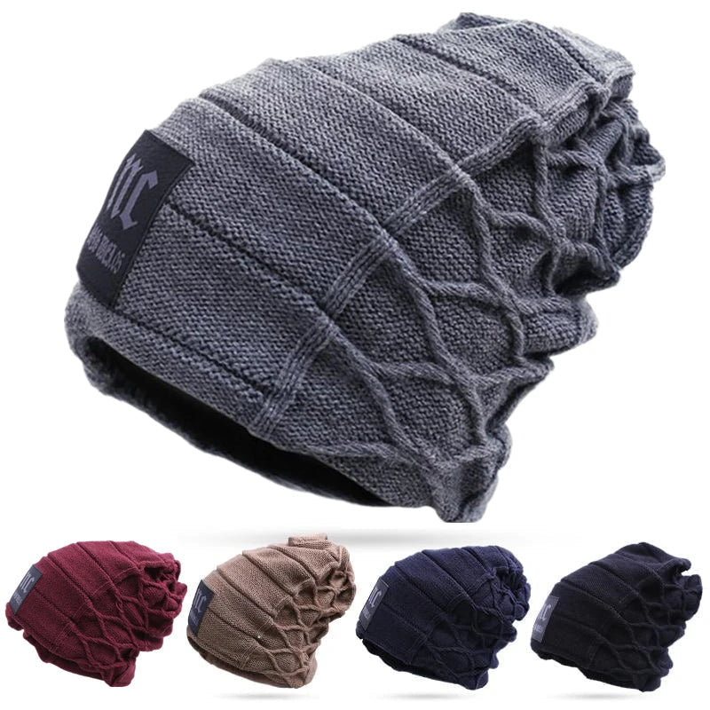 Cozy Soft Plush Lined Beanie Winter Hat - OutfitLondon