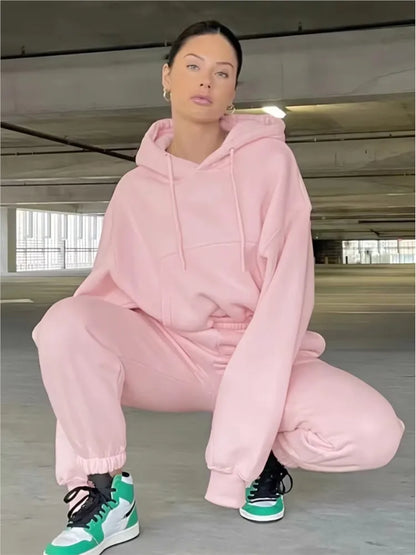 Cozy Fleece Sweat Suit for Ladies