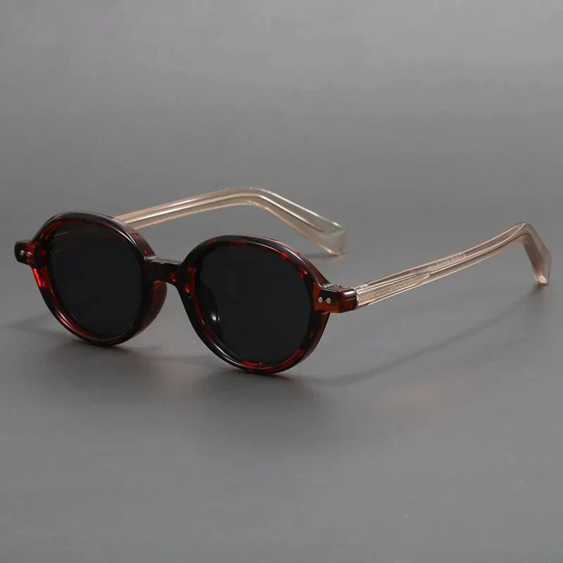 Carter Vintage Round Sunglasses Polarized TR90 Frame