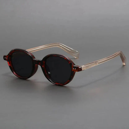 Carter Vintage Round Sunglasses Polarized TR90 Frame