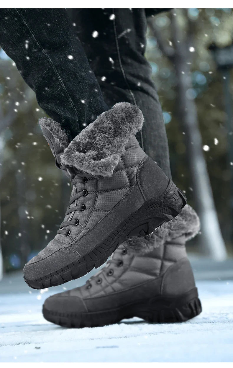 Warm Waterproof Hiking Boots for Men