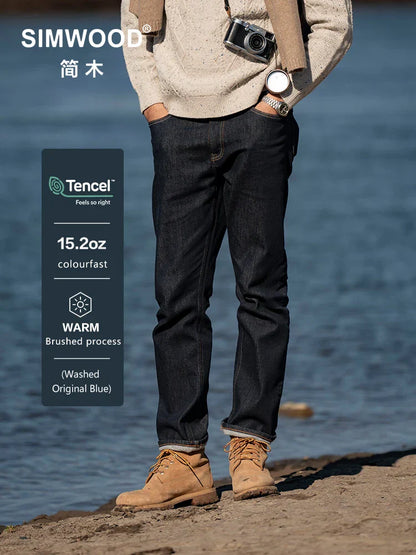 Comfortable Black Straight Leg Men's Jeans - OutfitLondon
