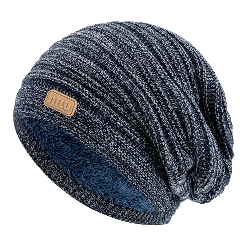 Cozy Striped Beanie Winter Cap