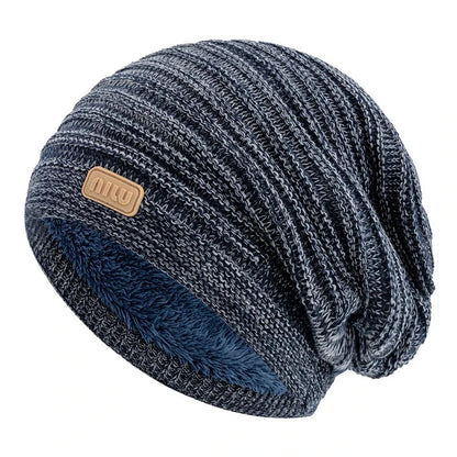 Cozy Striped Beanie Winter Cap