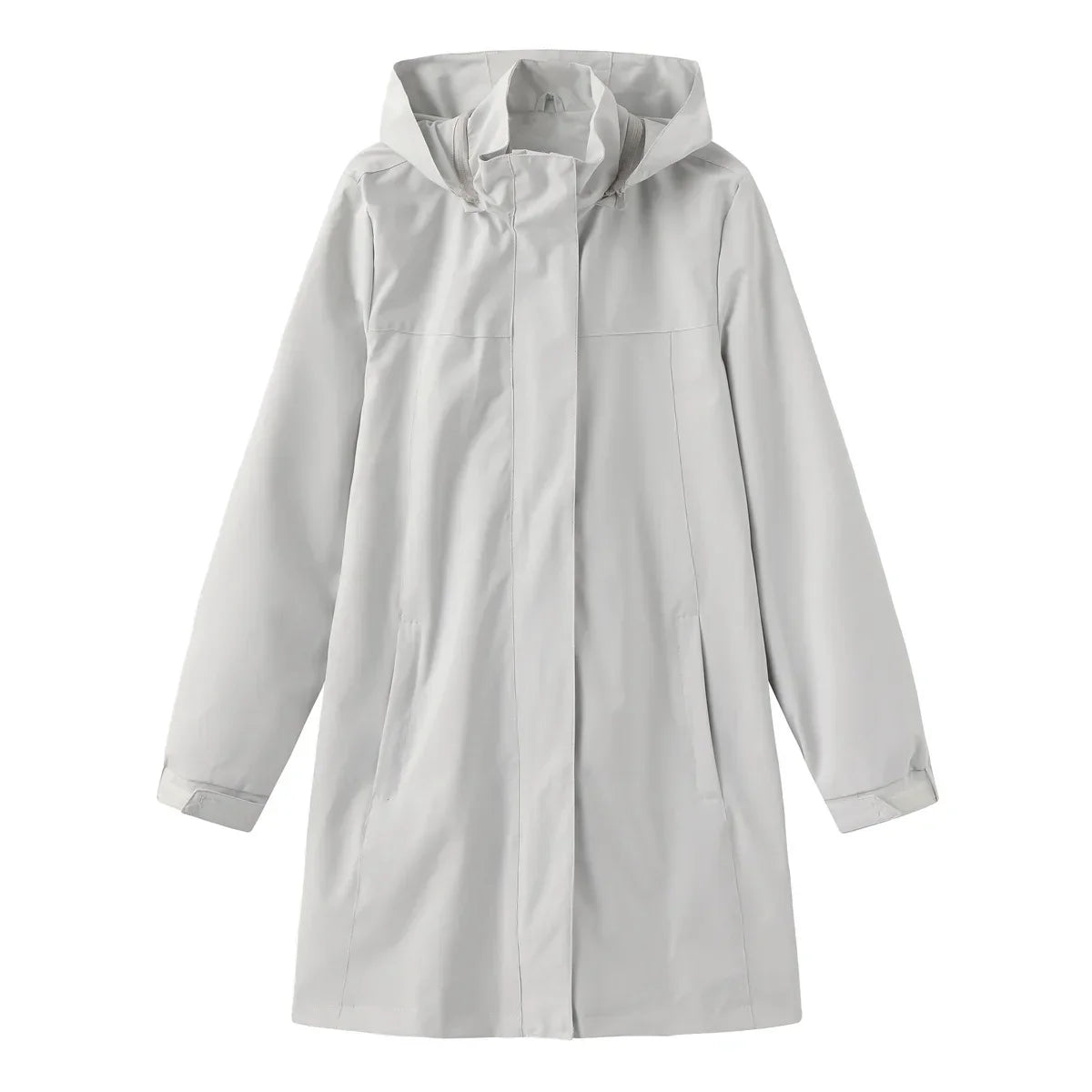Rainproof Fitted Ladies Long Coat