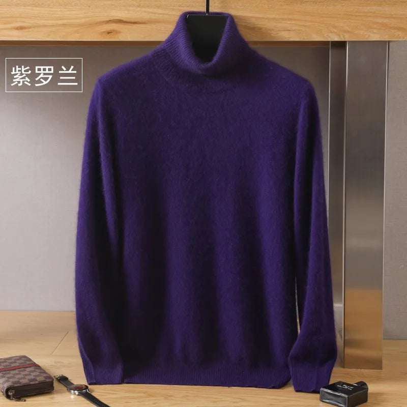 Premium Warm Crew Neck Cashmere Sweater for Men