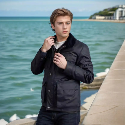 Classic Mens Bomber Jacket - Comfortable Multi Pocket Coat