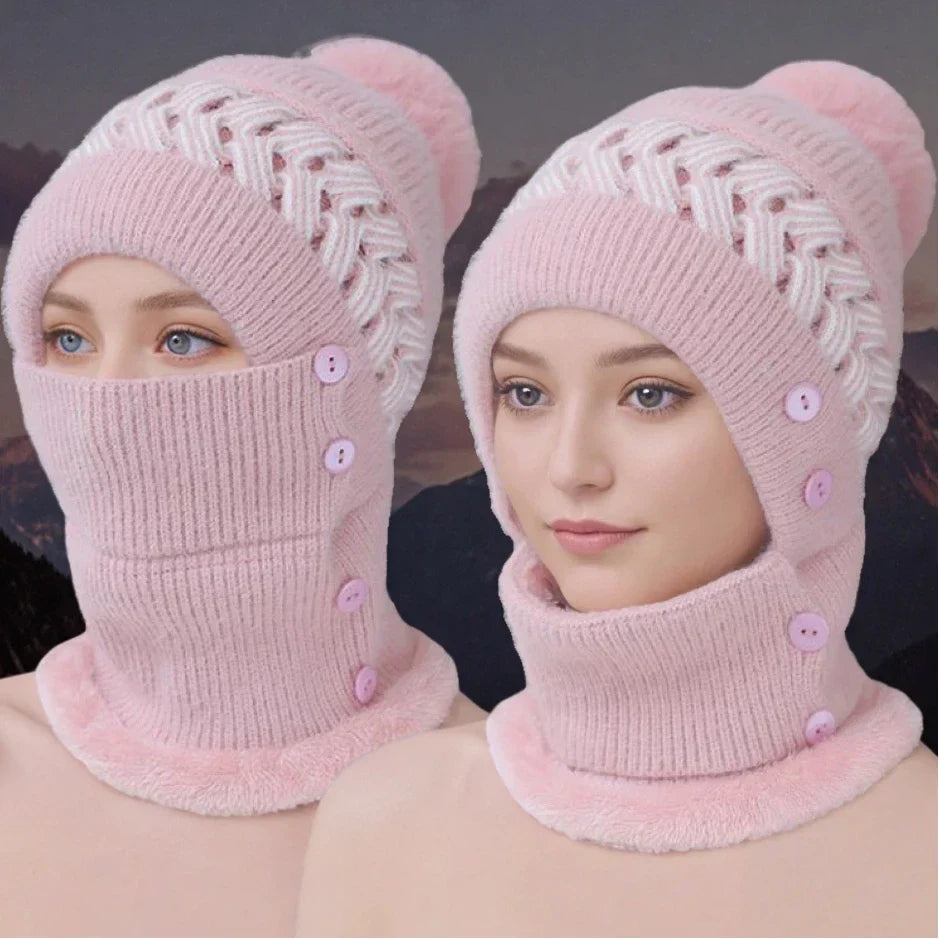 Warm Cozy Winter Knit Beanie Hat - OutfitLondon