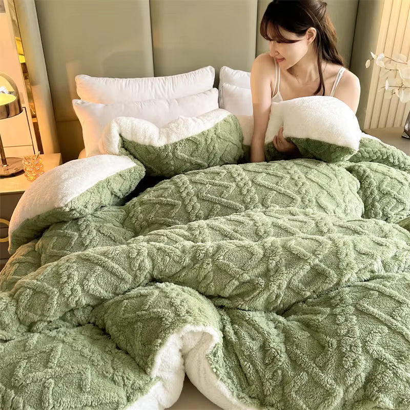Plush Cashmere Soft Heavy Blanket for Winter