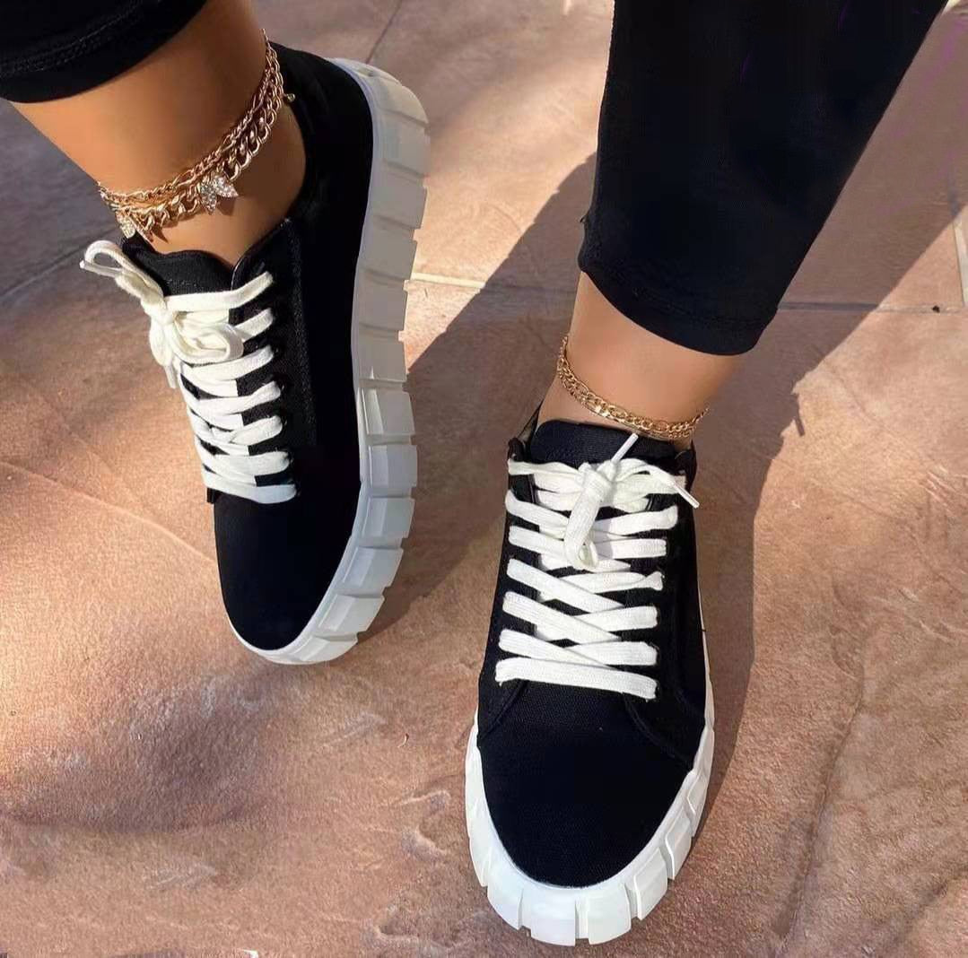 Trendy Tie High Top Athletic Shoes