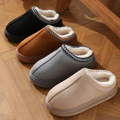 Soft Fuzzy Ladies Slippers Shoes - OutfitLondon