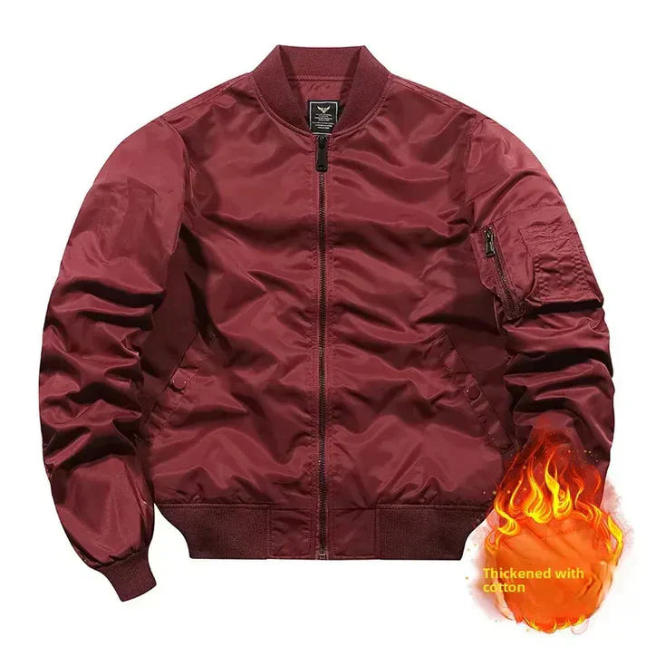 Flight Bomber Leather Jacket