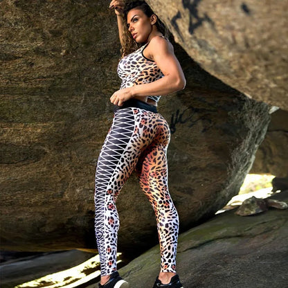Fashionable Leopard High Waist Shaping Leggings