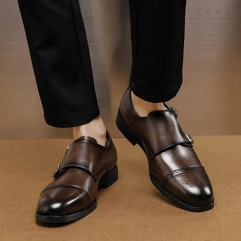 Luxury Double Buckle Dress Shoes
