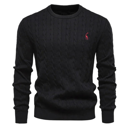 Comfortable Mens Wild Print Crew Sweatshirt