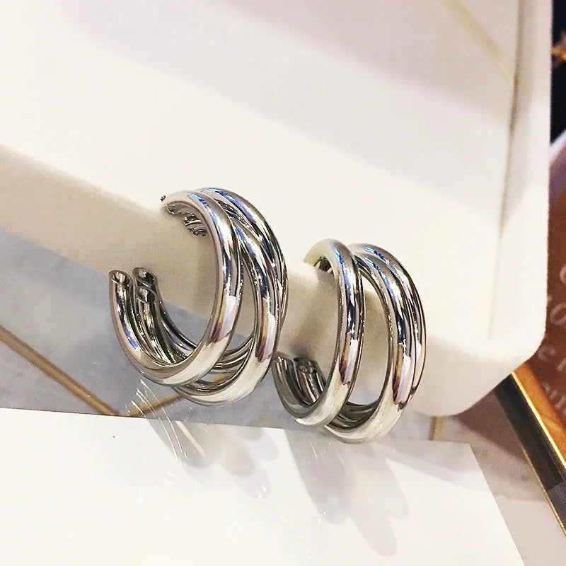 Chunky Hoop Earrings