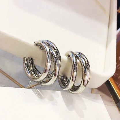Chunky Hoop Earrings