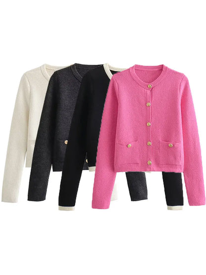 Soft Oversized Chunky Sweater Cardigan - OutfitLondon