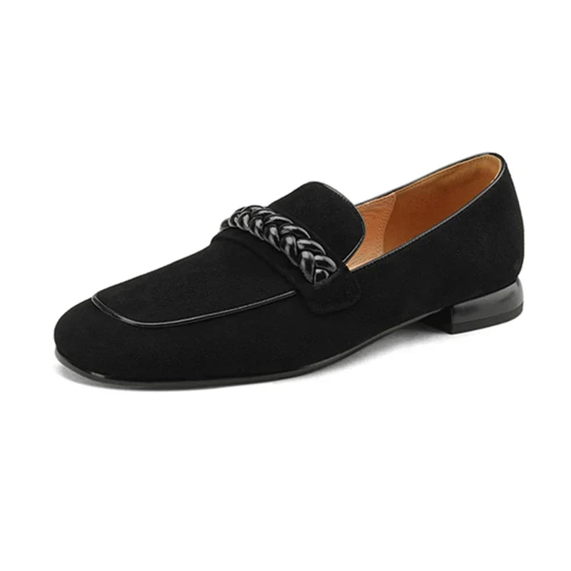 Genuine Leather Comfort Women's Slip On Shoes