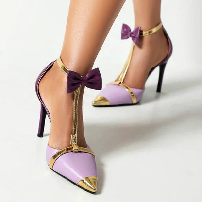 Elegant Satin Ribbon High Heels