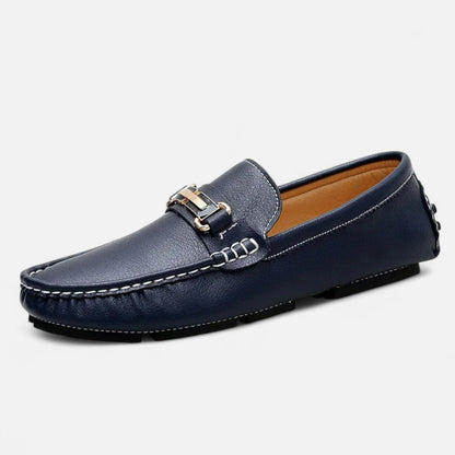 Classic Leather Slip On Driving Shoes