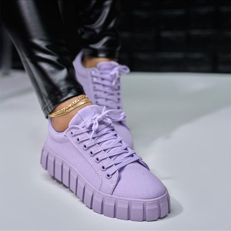 Trendy Tie High Top Athletic Shoes