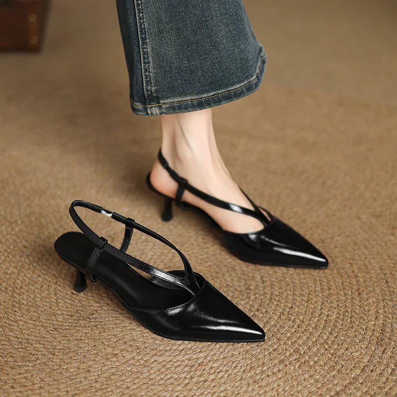 Comfortable Low Heel Slingback Shoes