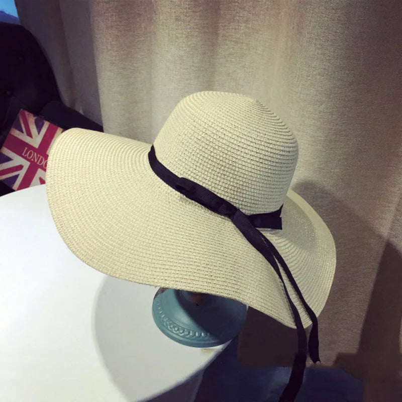 Breathable Cotton Summer Sun Hat with Ribbon Band