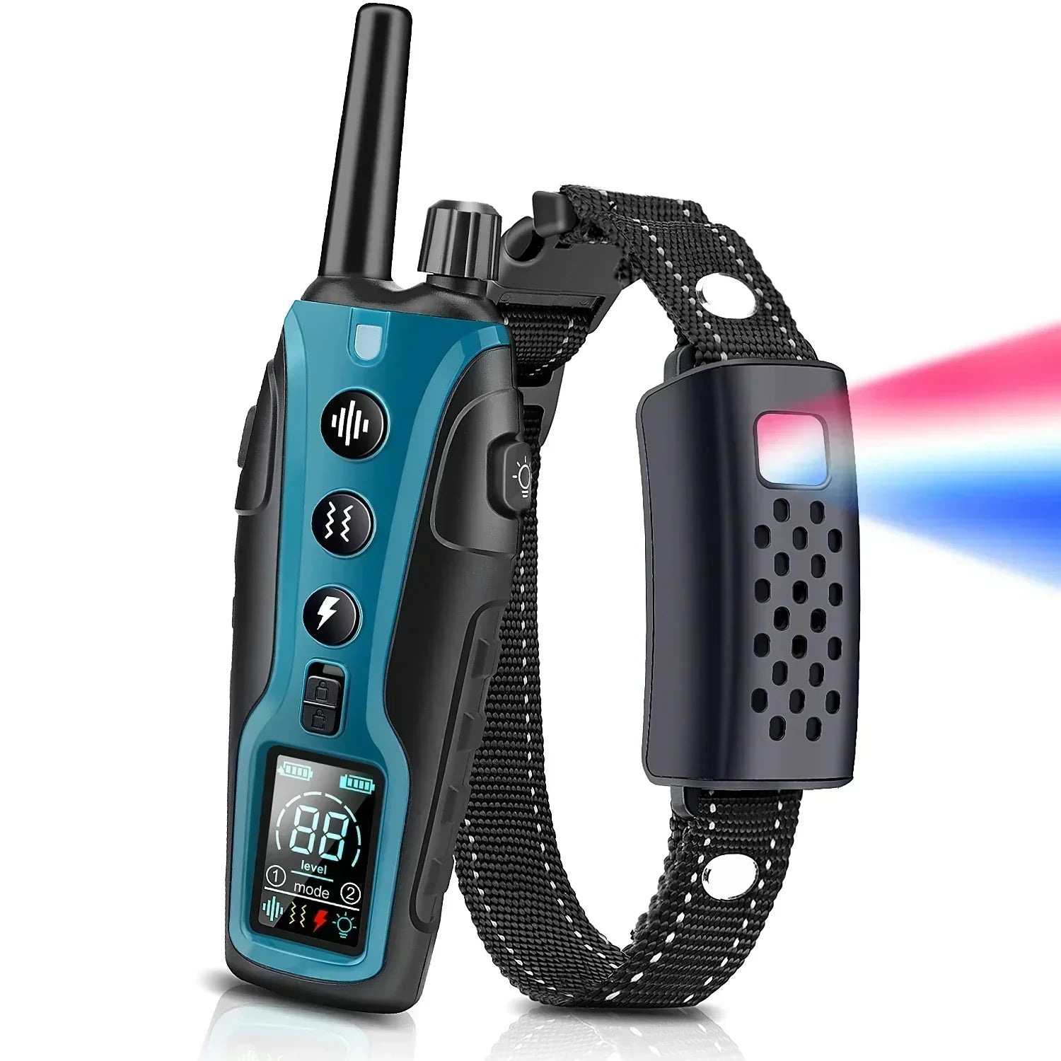 Waterproof Adjustable Dog Training Collar With Flashing Light - OutfitLondon