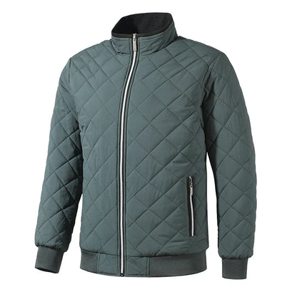 Men's Padded Quilted Jacket High Performance Insulation Zipper