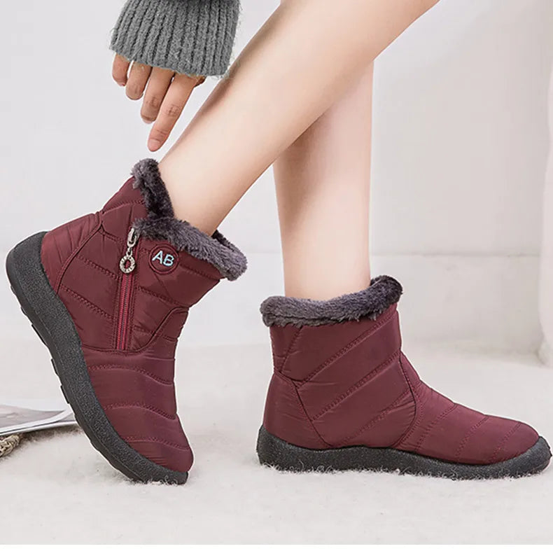 Warm Waterproof Snow Boots for Women