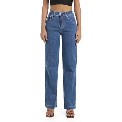 Relaxed Fit Slim White Straight Leg Jeans