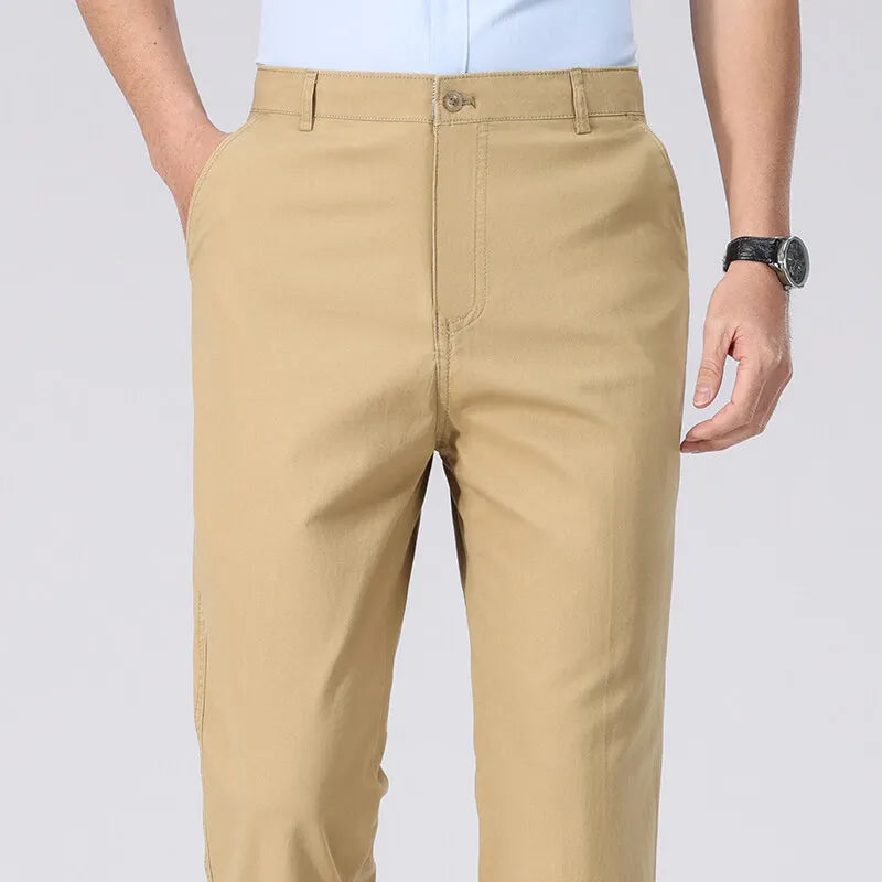 Regular Fit Casual Office Chino Pants - OutfitLondon