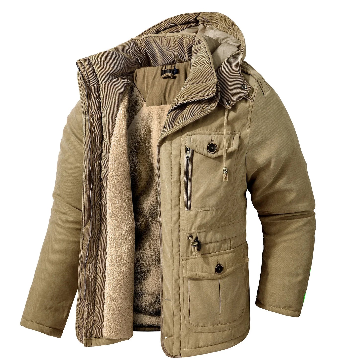 Insulated Water Resistant Winter Coat with Fleece - OutfitLondon