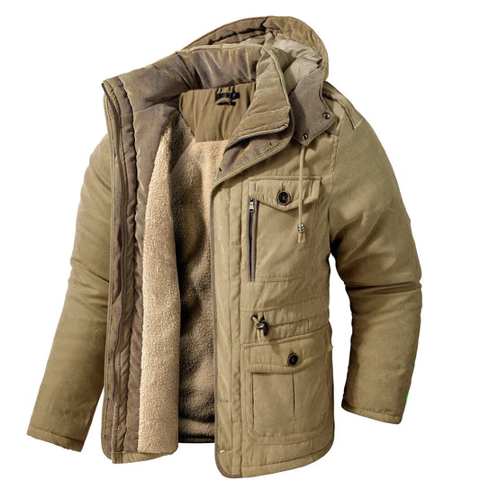 Insulated Water Resistant Winter Coat with Fleece - OutfitLondon