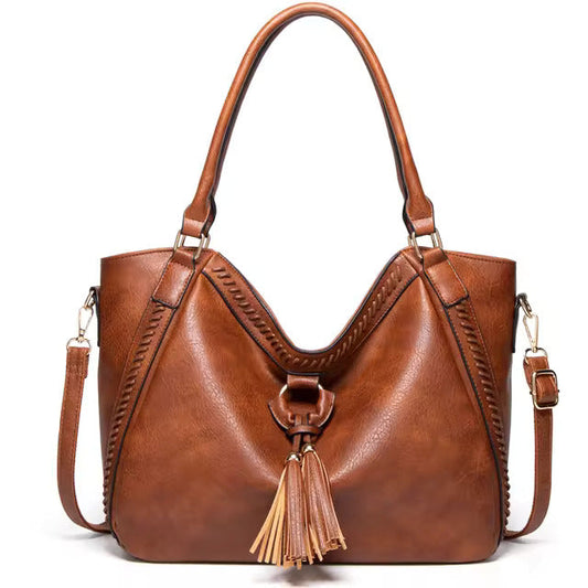 Vintage Oversized Tote Shoulder Bag - OutfitLondon