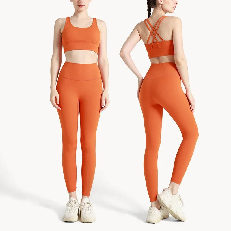 Ladies Lightweight 2 Piece Gym Yoga Outfit Set