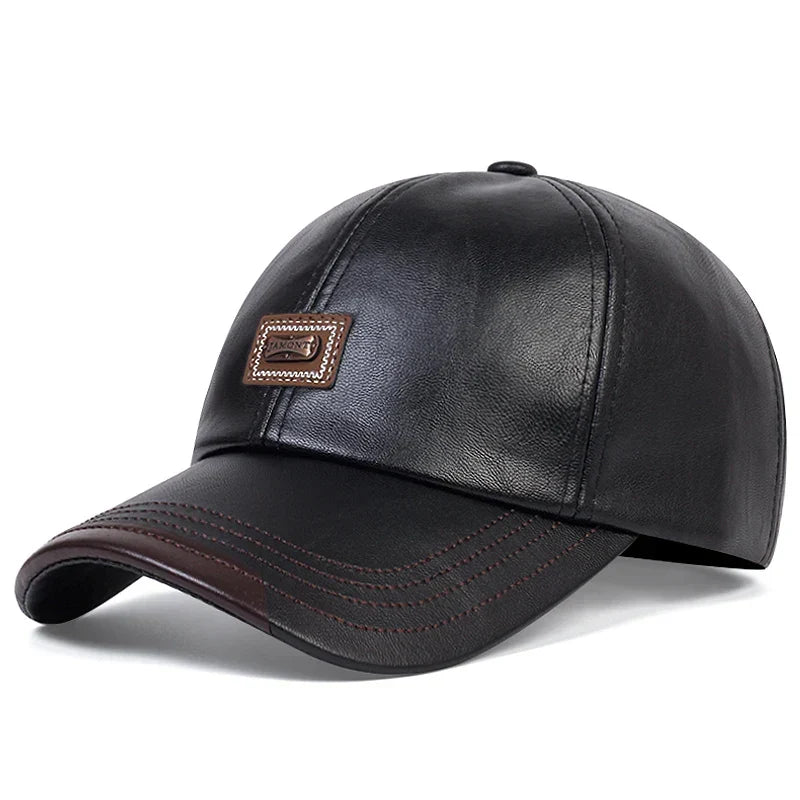 Genuine Leather Dad Gift Hat