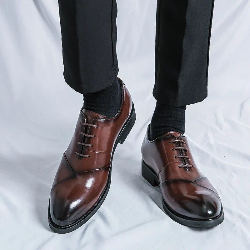 Luxury Brown Leather Dress Shoe