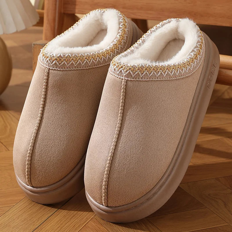 Soft Fuzzy Ladies Slippers Shoes