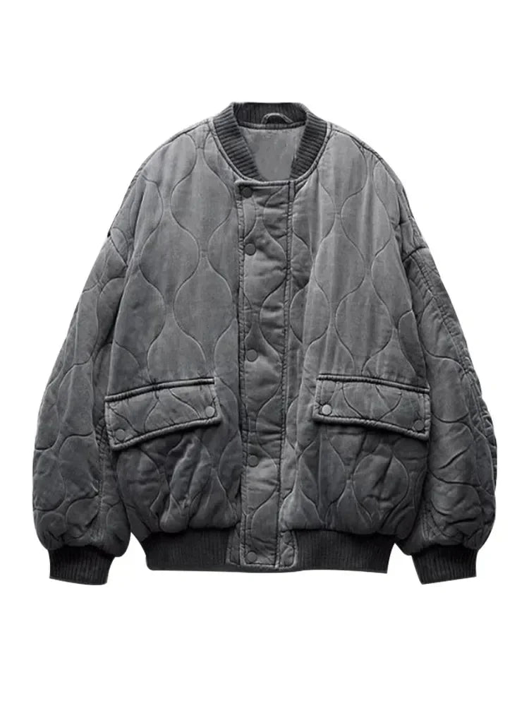 Streetwise Men's Quilted Bomber Jacket