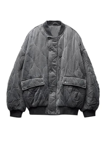 Streetwise Men's Quilted Bomber Jacket