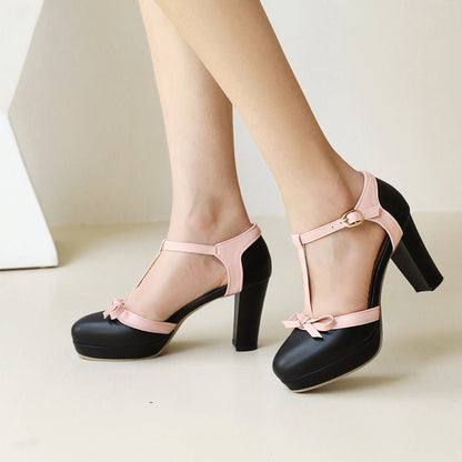 Elegant Ankle Strap High Heels